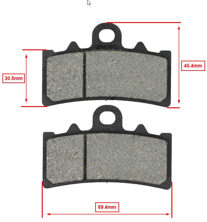 Remblokset Newfren Voor C 400 X, C 400 Gt Fd0497 - Afbeelding 5