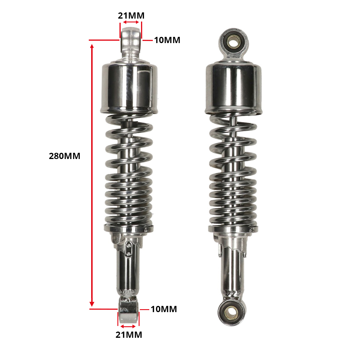 Schokbrekerset Verstelbaar A-kwaliteit 280mm Chroom Fs1 - Afbeelding 5