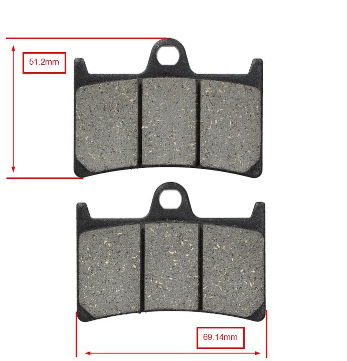Remblokset Polini Voor Axis, Baotian, Btc Old Classic, Dax, Italjet, Jog, Monkey, V-clic 174.0076 - Afbeelding 4