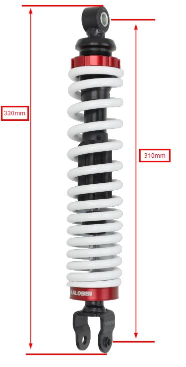 Schokbreker Malossi Rs1 Achter 310mm Aerox, Mbk Booster, Mbk Nitro, Neo, Ovetto 4615433 - Afbeelding 4