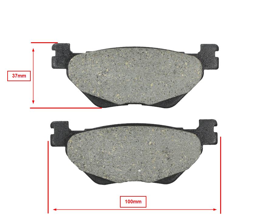 Remblokset Newfren Achter T-max560, T-max530 Fd0493 - Afbeelding 4