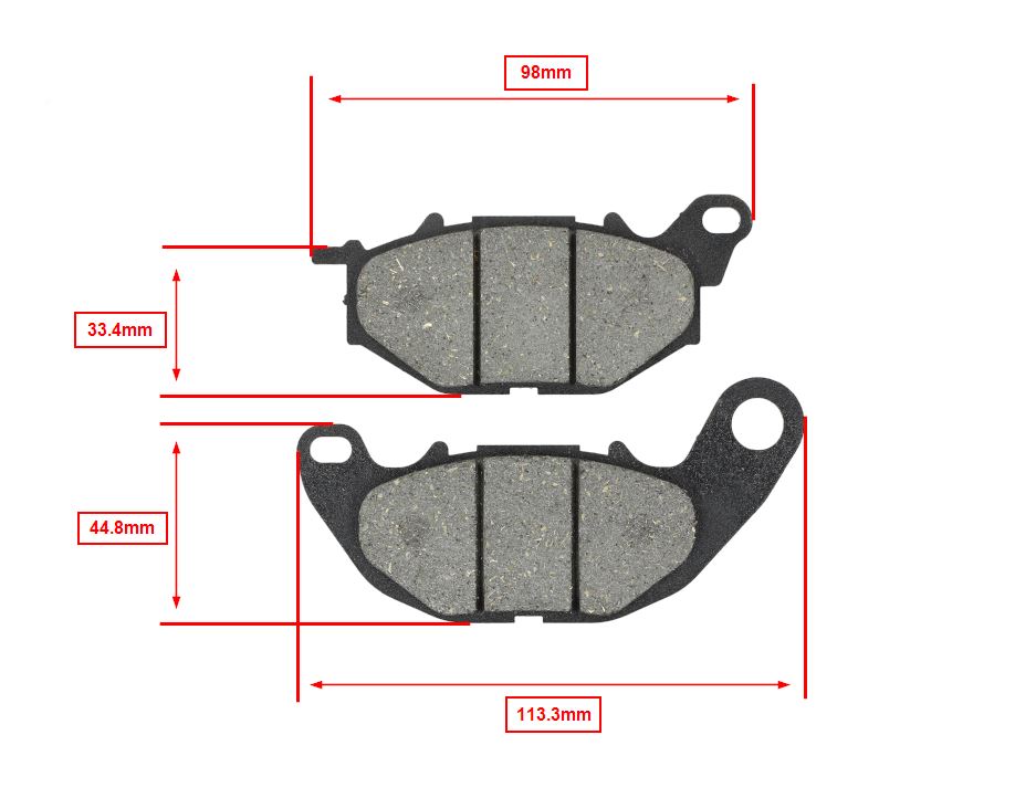 Remblokset Newfren Voor X-max 125cc, Xmax 300 Fd0515 - Afbeelding 5
