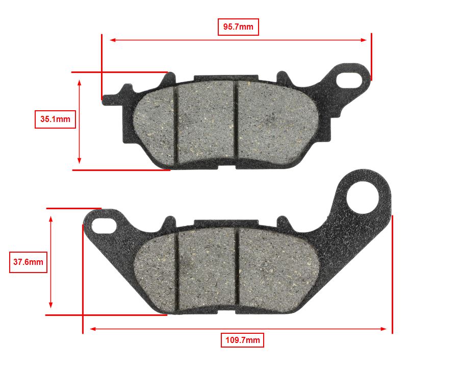 Remblokset Polini Achter Yamaha Nmax 155 174.0152 - Afbeelding 5
