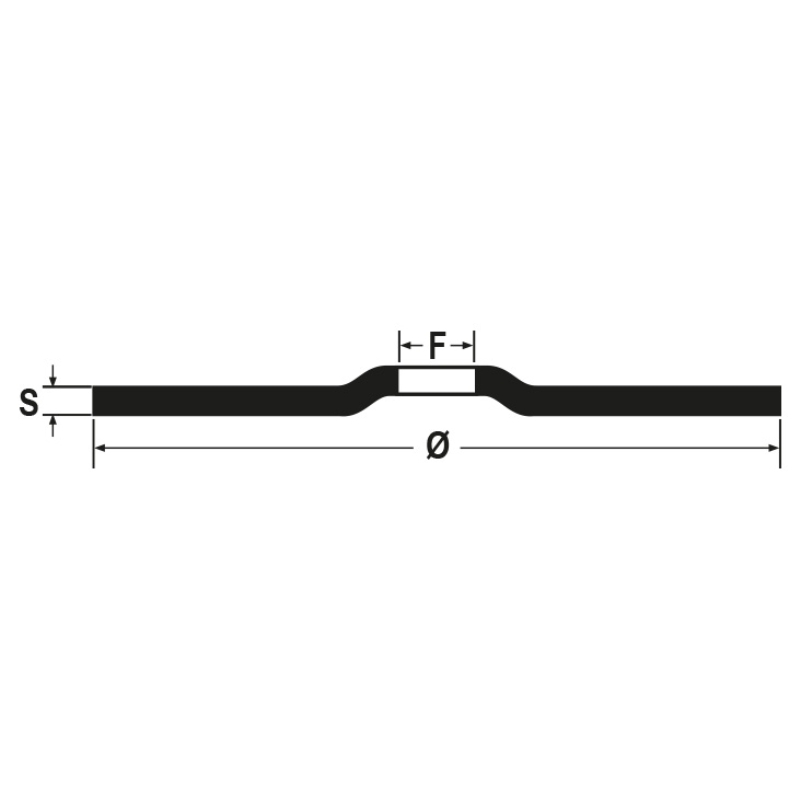 Doorslijpschijven Beta Tools Ø125 mm voor staal met vlak center (10 stuks)