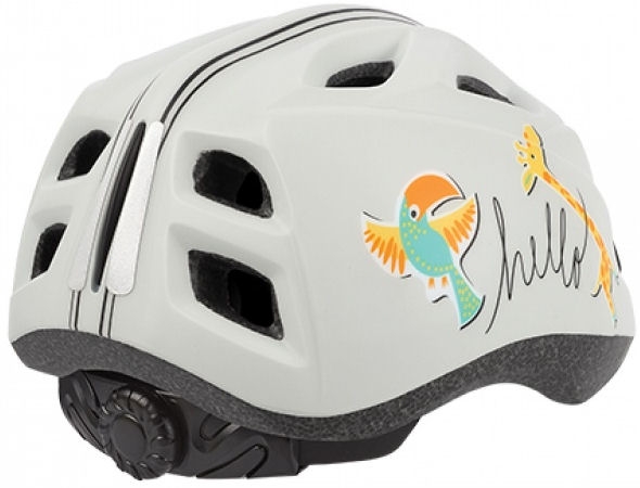 Fietshelm Polisport Kids Premium - XS (48-52cm) - hello girafe / parot - Afbeelding 3