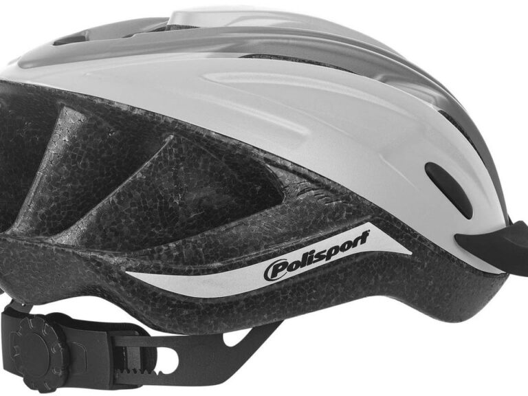 Fietshelm Polisport Ride-In L (58-62cm) - wit/grijs