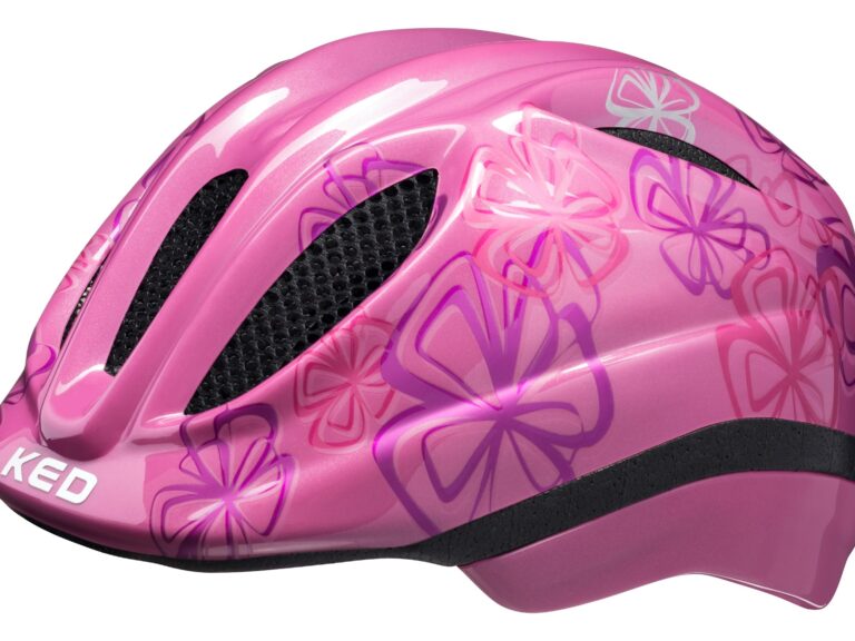 Fietshelm KED Meggy Trend M (52-58cm) - roze bloem