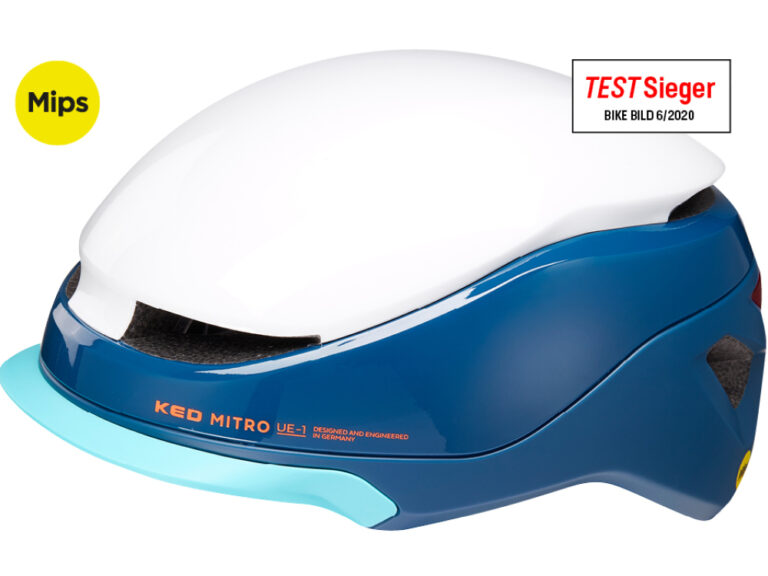 Fietshelm KED Mitro UE-1 L (56-61cm) - blue white