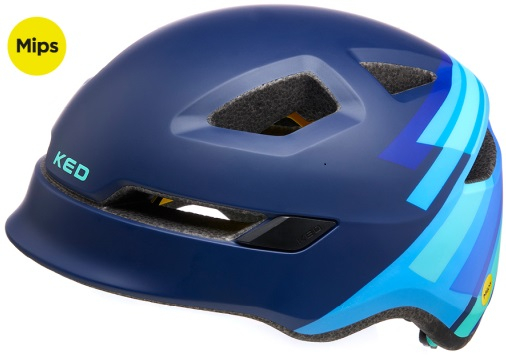 Fietshelm KED Pop Mips - medium (52-56 cm) - blue