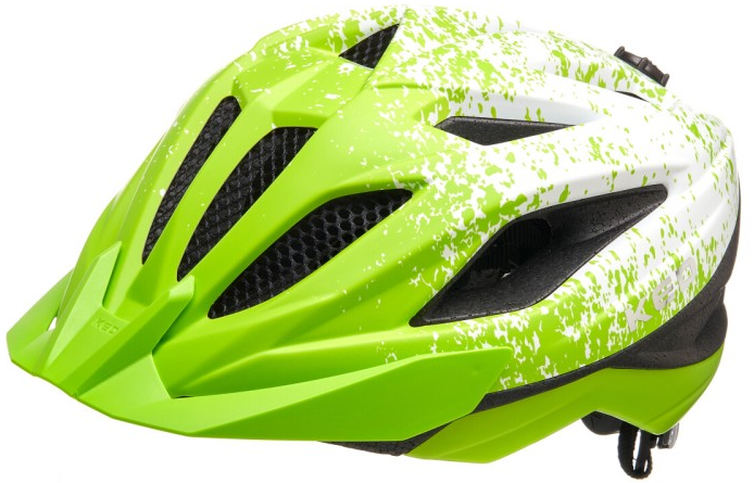 Fietshelm KED Street Jr. Pro M (53-58 cm) - lime green white matt