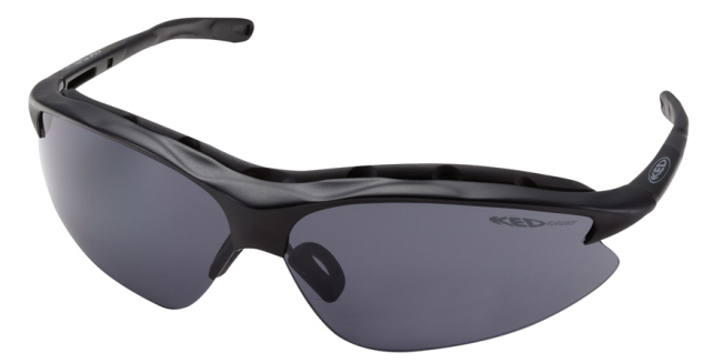 Fietsbril KED JackaI - zwart (unisize)
