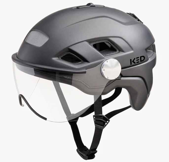 Fietshelm KED B-Vis X-Lite M (52-58cm) - black metallic matt - Afbeelding 3