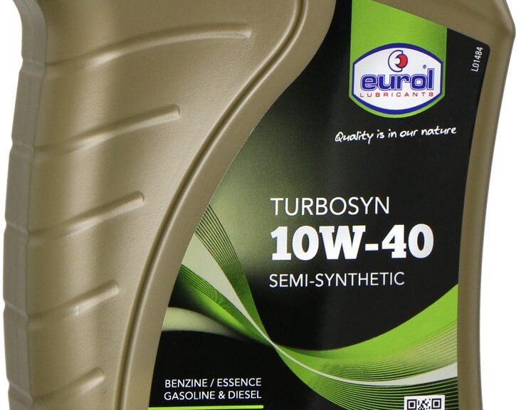 Olie Eurol 10W40 4T Turbosyn synthetische olie (1 liter)