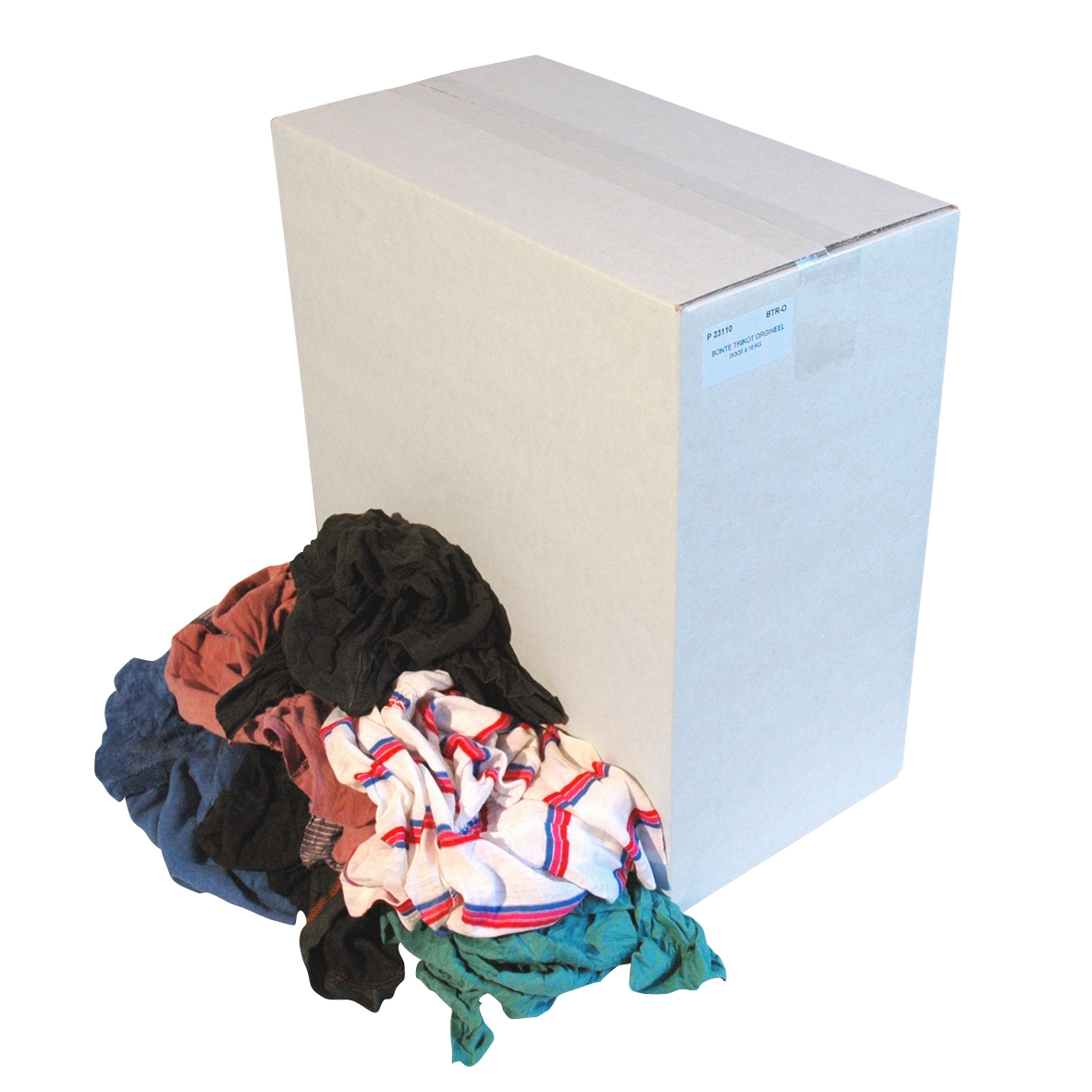 Kolorowe szmatki czyszczące / ściereczki czyszczące grube i cienkie - karton 10 kg