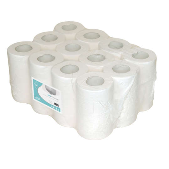 Poetspapier Euro minirol 1-laags 120 meter x 20cm (12 rollen) - Afbeelding 2