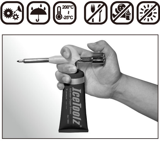 Kopervet IceToolz tube C172 (120 ml) - Afbeelding 2