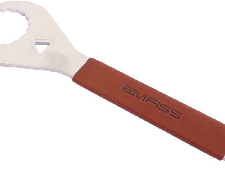 Emfiss Montagesleutel Bracketadapter incl. crankmontagesleutel - Leren handvat