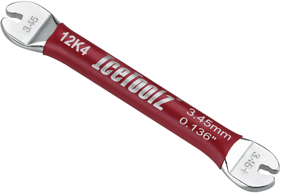 Spaaknippelsleutel IceToolz 12K4 voor 3,45mm / 80ga / 0,136" nippels