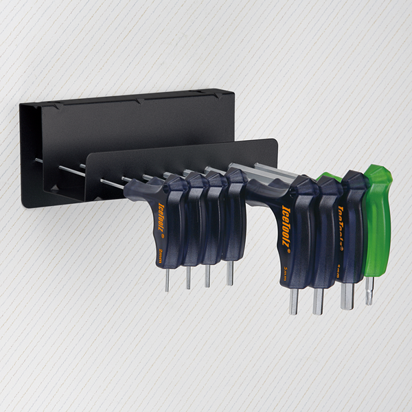 Inbussleutelset IceToolz 7M85 "Twin Head" met opbergstandaard - Afbeelding 4