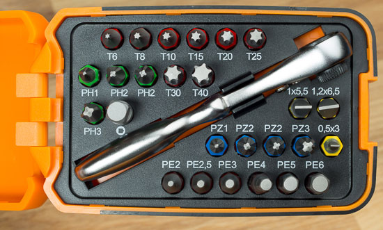 Ratelsleutel Beta Tools 860/C27 met schroefbitset - 27 delig in box - Afbeelding 4
