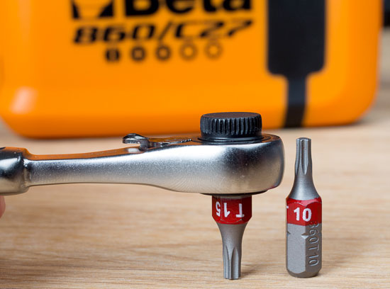 Ratelsleutel Beta Tools 860/C27 met schroefbitset - 27 delig in box - Afbeelding 5
