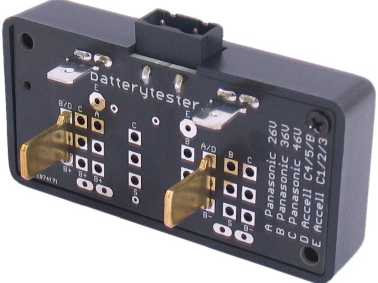 Kabeldeel Batterytester voor Accell E-Motion C4, C5, B300-500, E300-500 (36V)