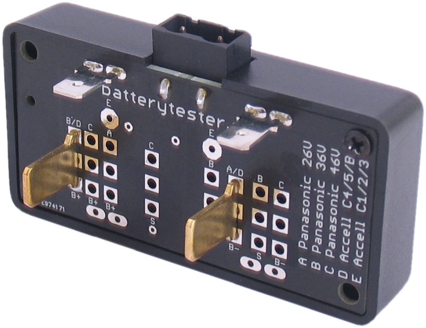 Kabeldeel Batterytester voor Accell E-Motion C4, C5, B300-500, E300-500 (36V)
