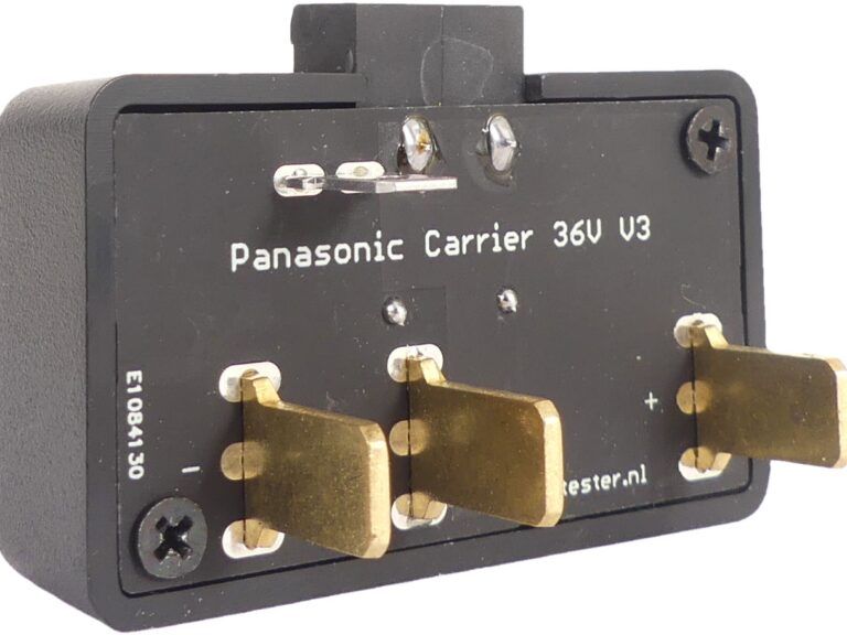 Kabeldeel Batterytester voor Gazelle Panasonic brons, zilver, goud of platina (36 Volt)