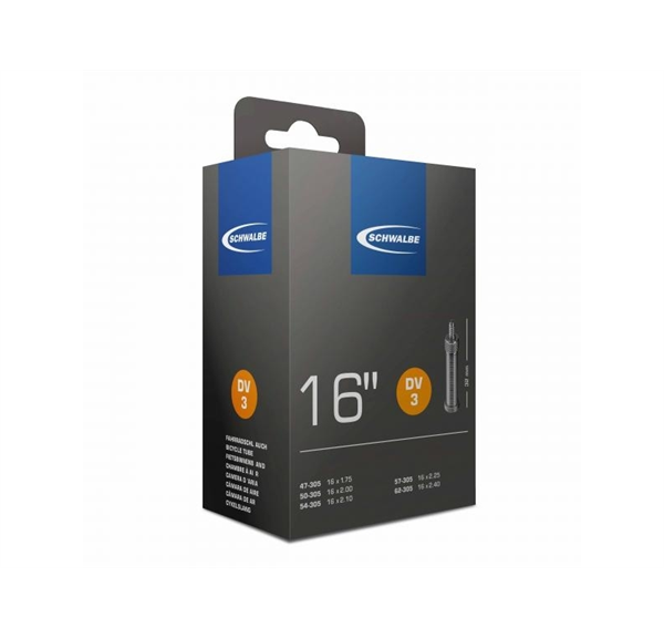 Binnenband Schwalbe DV3 16" / 47/62-305 - 32mm ventiel