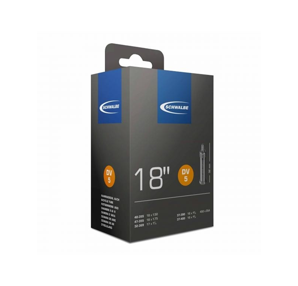 Binnenband Schwalbe DV5 18" / 32/47-355/400 - 32mm ventiel