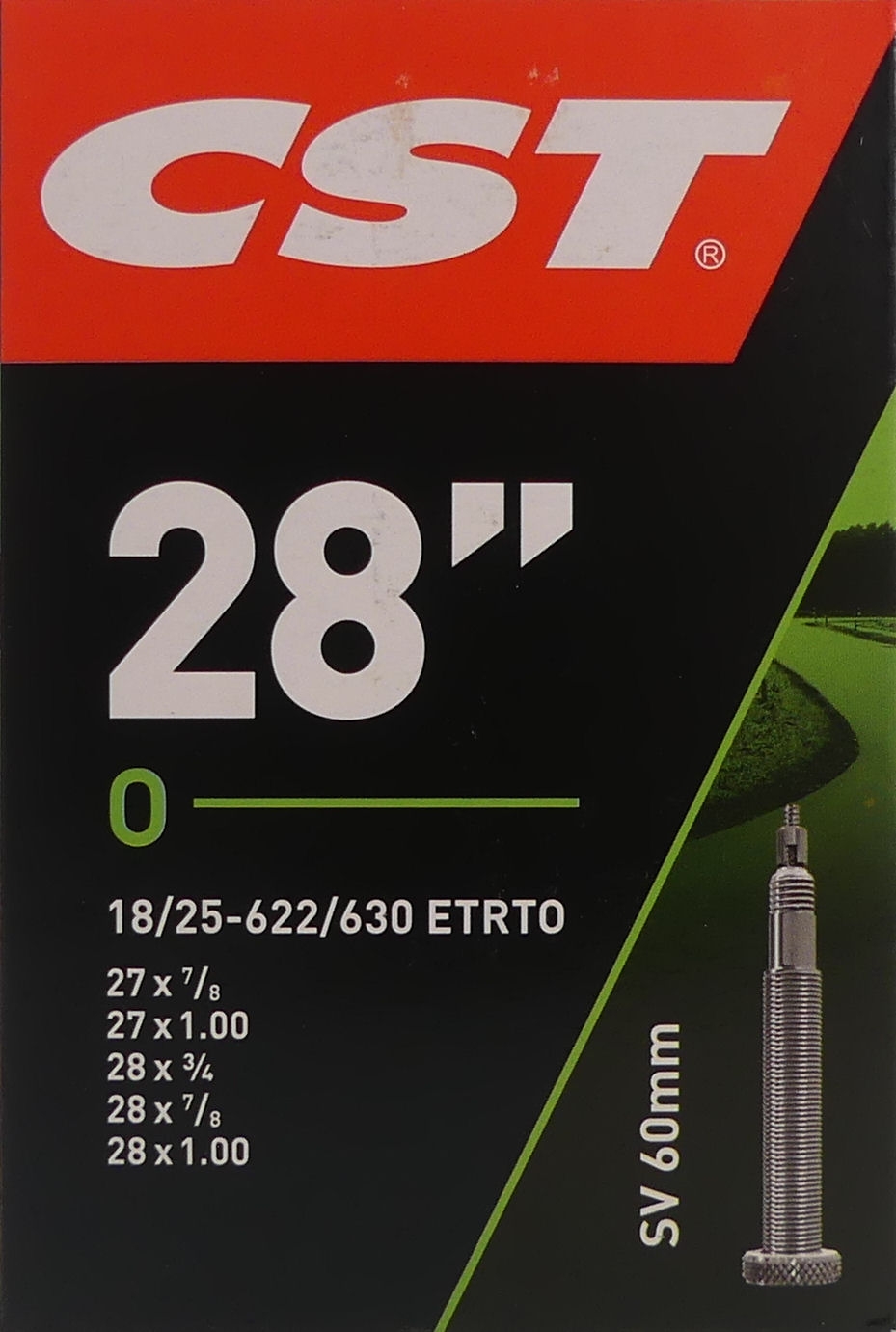Binnenband CST SV60 28x 1.00" / 18/25-622/630