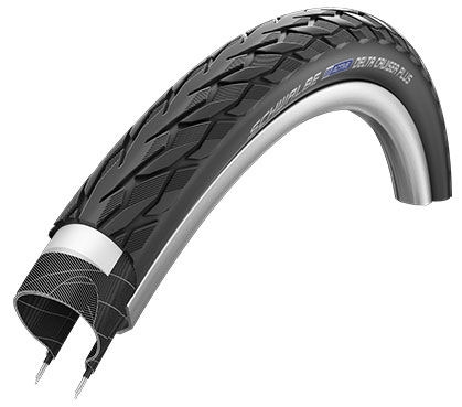 Buitenband Schwalbe Delta Cruiser Plus PunctureGuard 24 x 1 3/8" / 37-540 - zwart met reflectie