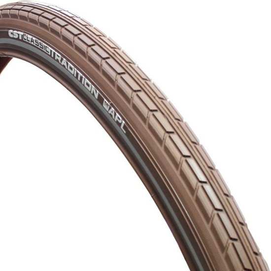 Buitenband CST Tradition Classic Line 28 x 1.75" / 47-622 mm - bruin met reflectie