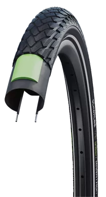 Buitenband Schwalbe Green Marathon GreenGuard 28 x 1.50"/ 40-622 - zwart met reflectie - Afbeelding 3
