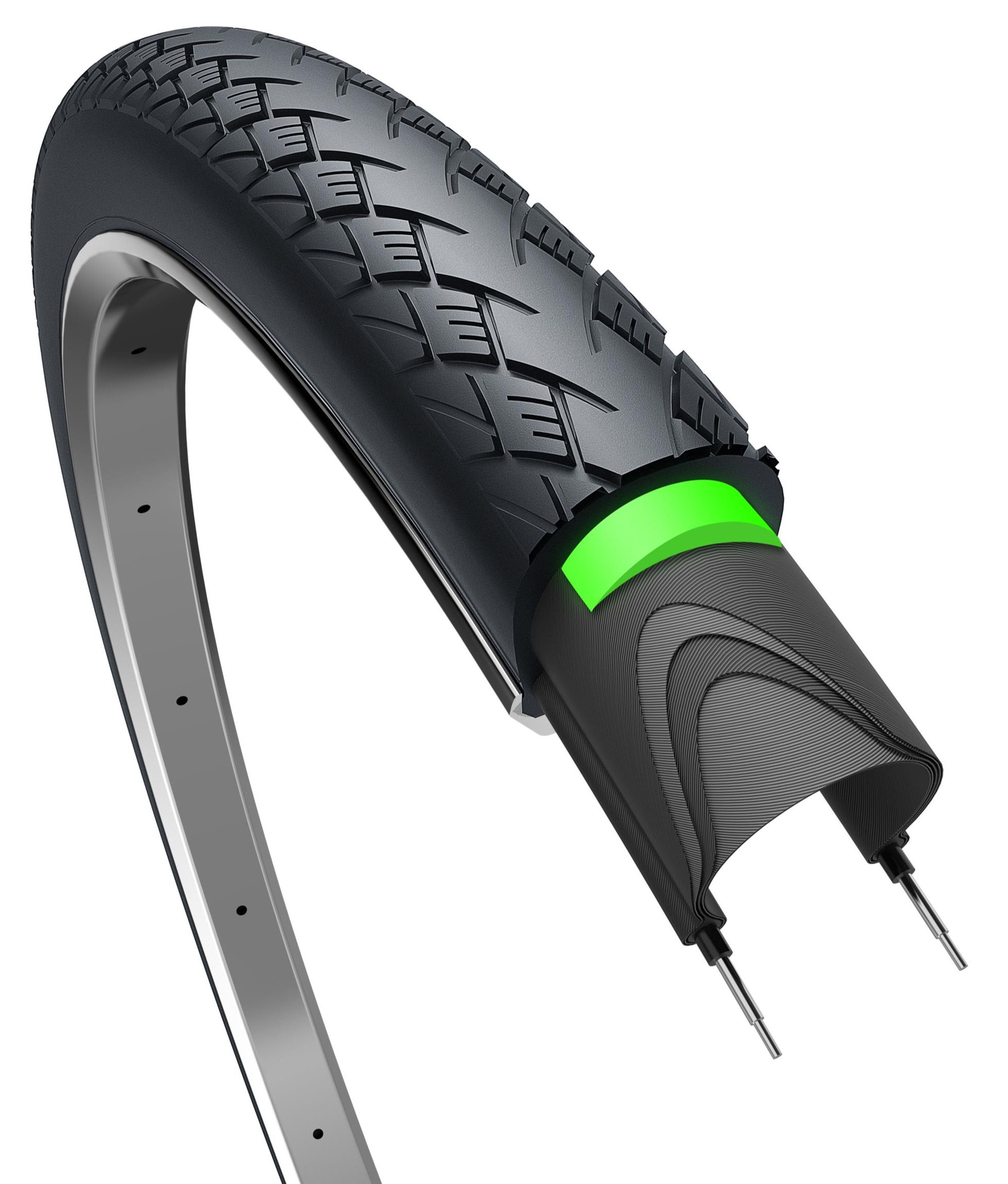 Buitenband Edge Metro Elite Tour Protect 28 x 1 ½"/ 40-635mm - zwart met reflectie - Afbeelding 4