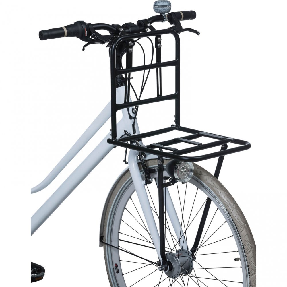 Voordrager Basil Front Carrier L 40 x 28 x 96 cm - glanzend zwart - Afbeelding 4