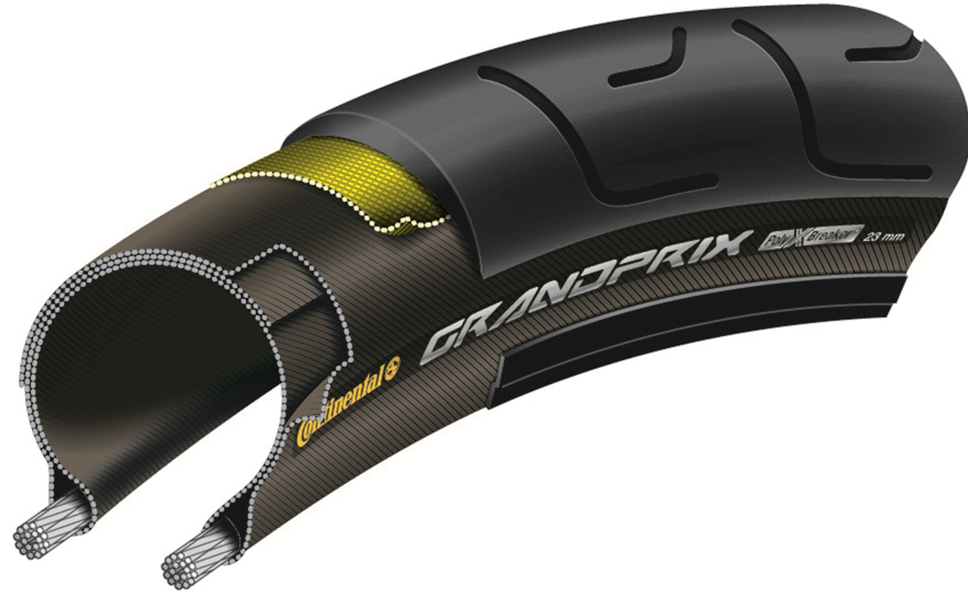 Vouwband Continental Grand Prix 28 x 0.90" / 23-622 - zwart