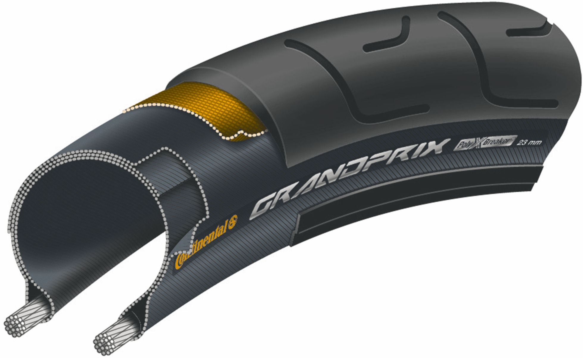 Buitenband Continental Grand Prix 28 x 1.00"/ 25-622 - zwart