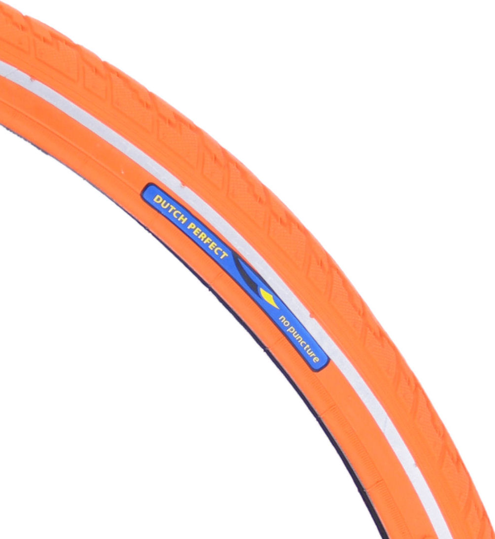 Buitenband Dutch Perfect 28 x 1.40" / 40-622mm anti-lek - orange met reflectie - Afbeelding 2