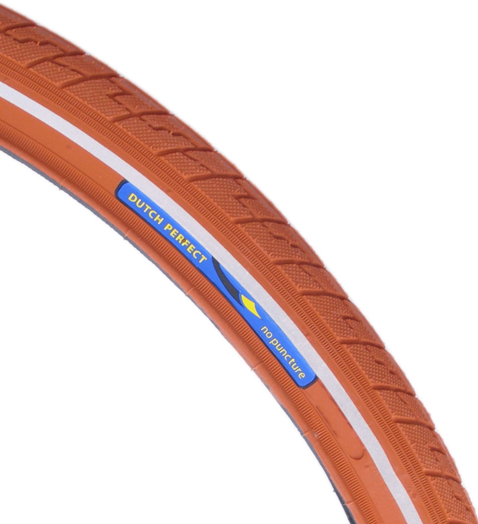 Buitenband Dutch Perfect 28 x 1.40" / 40-622mm anti-lek - bruin met reflectie - Afbeelding 2