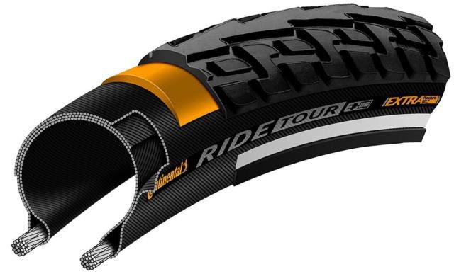Buitenband Continental Ride Tour Reflex 28 x 1.60" / 42-622 - zwart met reflectie - Afbeelding 2