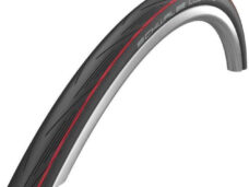 Buitenband Schwalbe Lugano 2 K-Guard 28 x 1.00" / 25-622 - zwart met rode strepen
