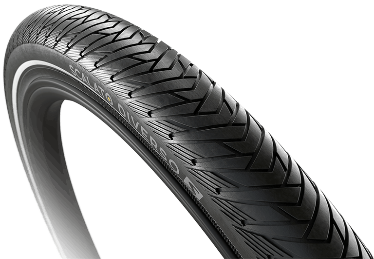 Buitenband Scalato Diverso S 28 x 1.75"/ 47-622 mm - zwart met reflectie