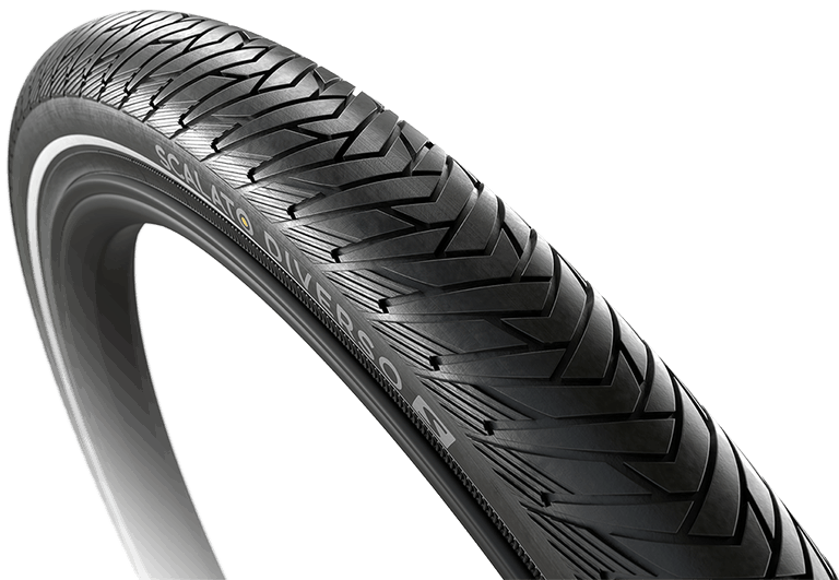 Buitenband Scalato Diverso S 28 x 2.20"/ 55-622 mm - zwart met reflectie