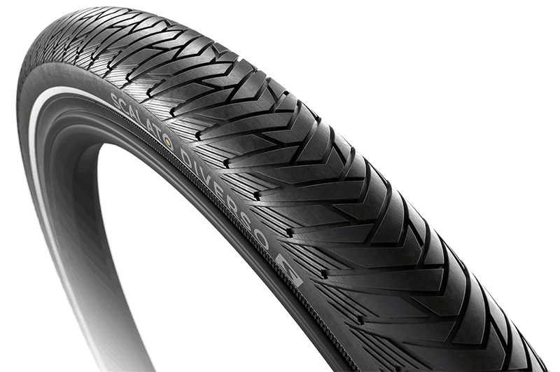 Buitenband Scalato Diverso S 28 x 2.20"/ 55-622 mm - zwart met reflectie