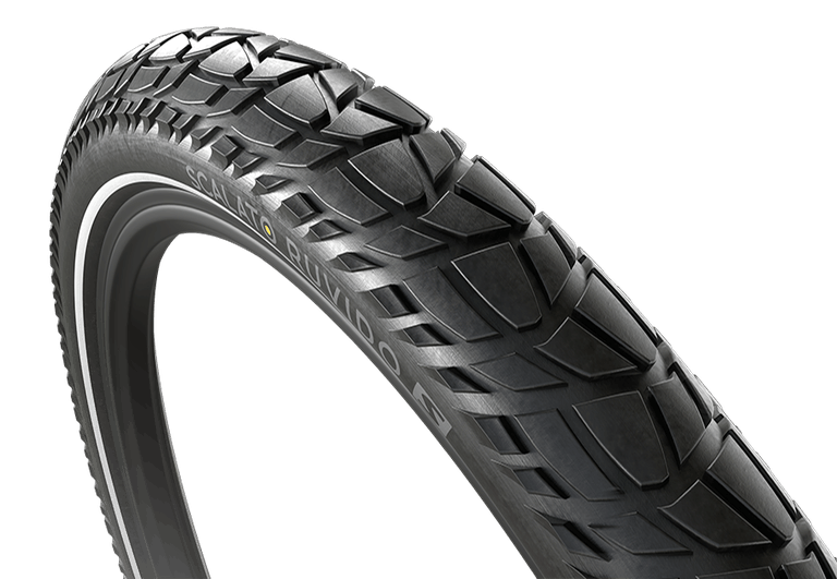 Buitenband Scalato Ruvido S 28 x 2.25"/ 57-622 mm - zwart met reflectie