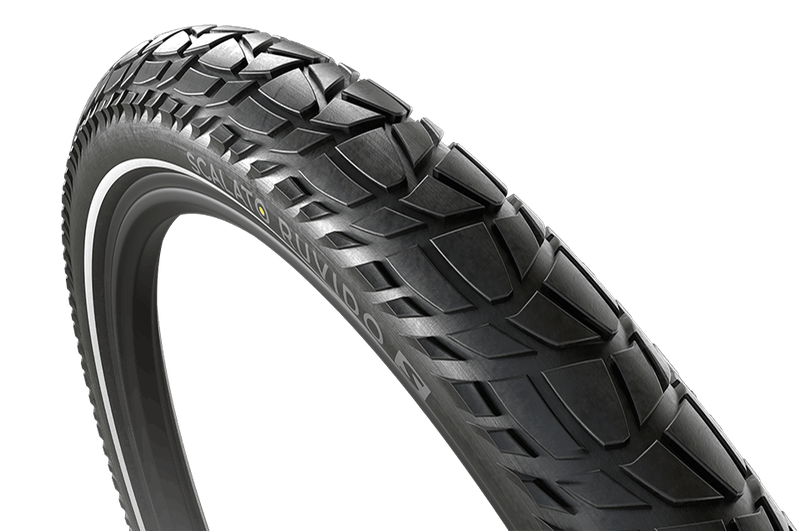 Buitenband Scalato Ruvido S 28 x 2.25"/ 57-622 mm - zwart met reflectie