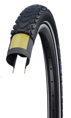 Buitenband Schwalbe Marathon Mondial RaceGuard 28 x1.60" / 42-622 - zwart met reflectie