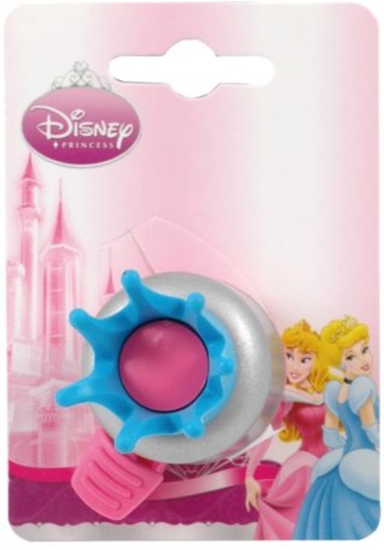 Fietsbel Widek Walt Disney Princess Kroontjes - roze (op kaart) - Afbeelding 2