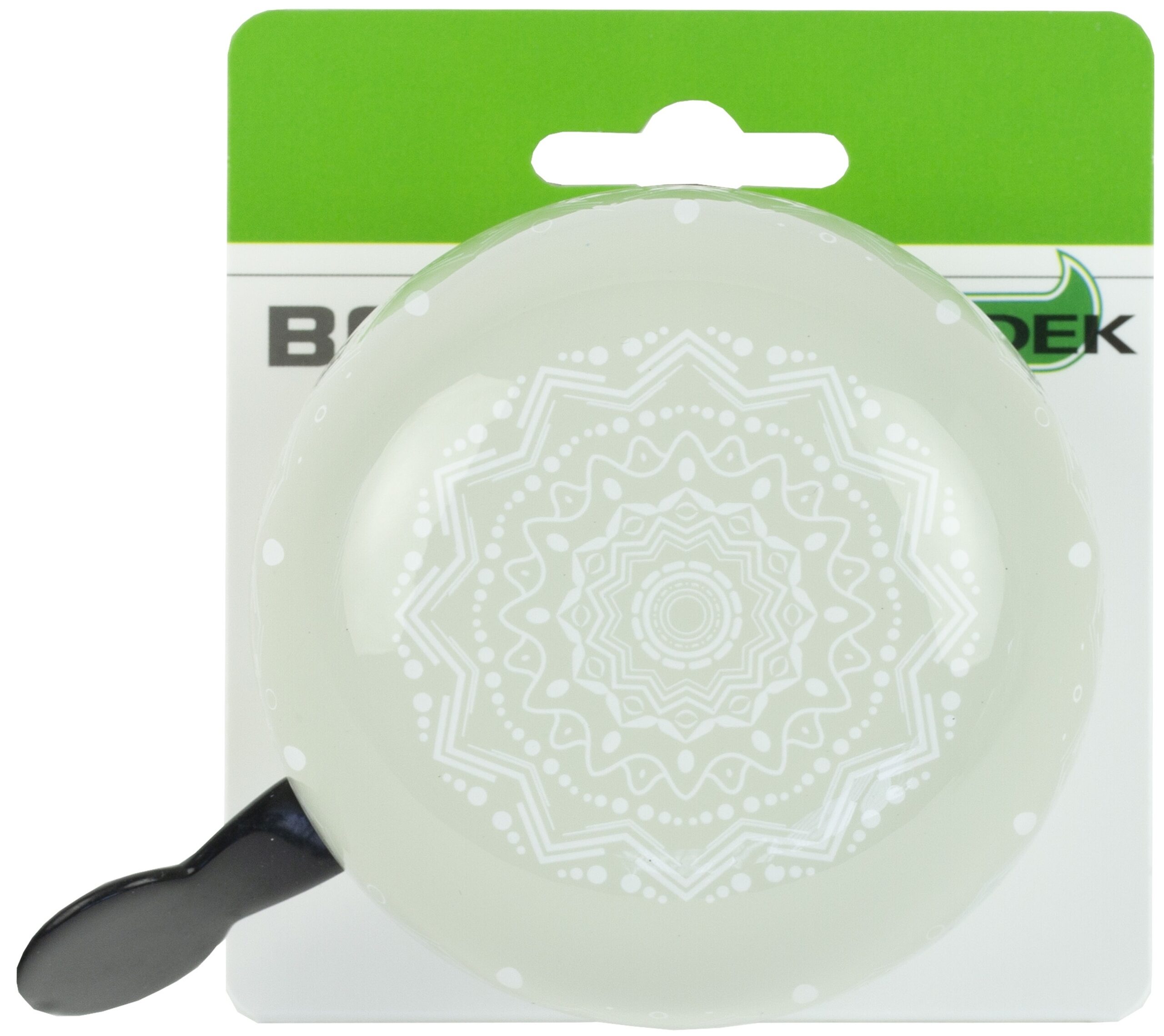 Fietsbel Ding-Dong Widek Mandala ø80mm - frost grey - Afbeelding 2